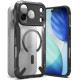 Juodas / skaidrus dėklas Apple iPhone 17 Pro telefonui "Ringke Fusion X Magnetic Magsafe"