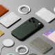 Žalias dėklas Apple iPhone 17 Pro telefonui "Ringke Onyx Magnetic Magsafe"