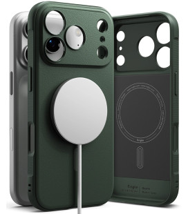 Žalias dėklas Apple iPhone 17 Pro telefonui "Ringke Onyx Magnetic Magsafe"