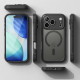 Matinis juodas dėklas Apple iPhone 17 Pro telefonui "Ringke Fusion Bold"