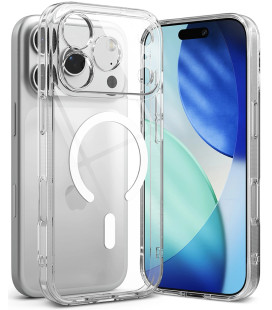 Skaidrus dėklas Apple iPhone 17 Pro telefonui "Ringke Fusion Magnetic Magsafe"