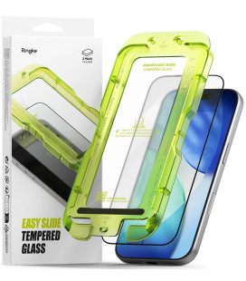 Apsauginis grūdintas stiklas Apple iPhone 17 Pro / 18 Pro telefonui "Ringke Easy Slide 2-Pack"