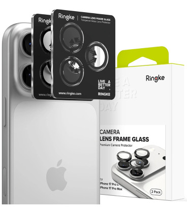 Kameros apsauga Apple iPhone 17 Pro / 17 Pro Max telefonui "Ringke Camera Frame Protector 2-Pack"