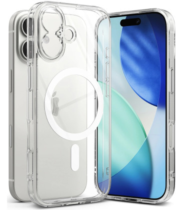 Skaidrus dėklas Apple iPhone 17 telefonui "Ringke Fusion Magnetic Magsafe"