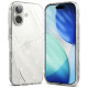 Skaidrus dėklas su blizgučiais Apple iPhone 17 telefonui "Ringke Air Glitter"