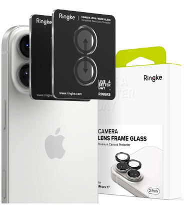 Kameros apsauga Apple iPhone 17 telefonui "Ringke Camera Frame Protector 2-Pack"