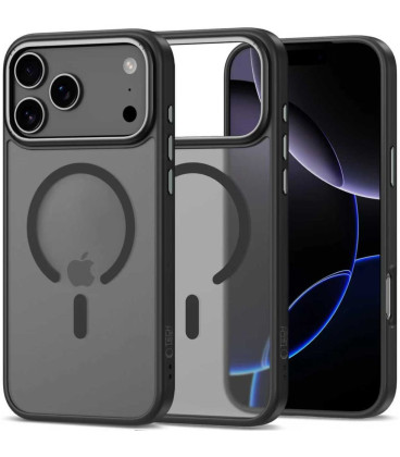 Matinis juodas / Gunmetal dėklas Apple iPhone 17 Pro Max / 18 Pro Max telefonui "Tech-Protect MagEdge Magsafe"