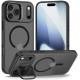 Matinis juodas dėklas Apple iPhone 17 Pro telefonui "Tech-Protect MagStand Magsafe"