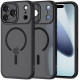 Matinis juodas dėklas Apple iPhone 17 Pro telefonui "Tech-Protect MagCam Magsafe"