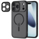 Matinis juodas dėklas Apple iPhone 17 Pro telefonui "Tech-Protect MagCam Magsafe"