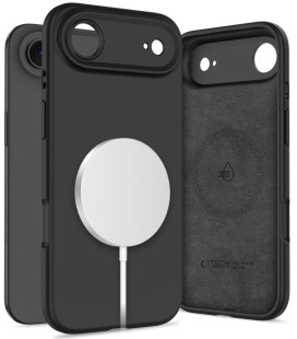 Juodas dėklas Apple iPhone Air telefonui "Tech-Protect Silicone Magsafe"