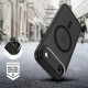 Matinis juodas dėklas Apple iPhone Air telefonui "Tech-Protect MagCam Magsafe"