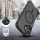Matinis juodas dėklas Apple iPhone 17 telefonui "Tech-Protect Magmat XT 4-Set Magsafe"