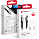 Juodas USB-C - USB-C QC4.0 PD 5A 100W Cafule 200cm laidas "Forcell F-ENERGY C260"