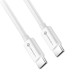 Baltas USB-C - USB-C QC4.0 PD 3A 60W 200cm laidas "Forcell F-ENERGY C338"