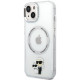 Skaidrus dėklas Apple iPhone 13 telefonui "Karl Lagerfeld IML Karl and Choupette MagSafe Case"