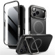 Juodas dėklas Apple iPhone 17 Pro Max telefonui "Supcase IBLSN Ares Flip MAG Magsafe"