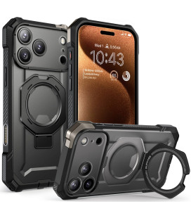 Juodas dėklas Apple iPhone 17 Pro Max telefonui "Supcase UB Grip MAG Magsafe"