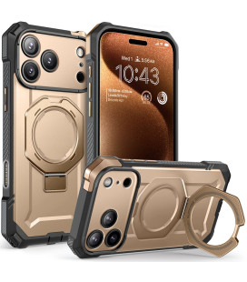 Auksinės spalvos dėklas Apple iPhone 17 Pro Max telefonui "Supcase UB Grip MAG Magsafe"