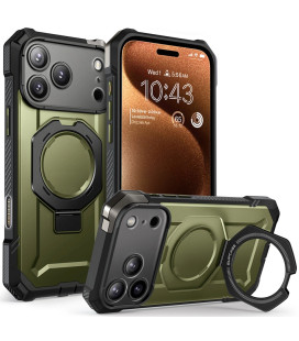Žalias dėklas Apple iPhone 17 Pro Max telefonui "Supcase UB Grip MAG Magsafe"