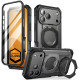 Juodas dėklas Apple iPhone 17 Pro telefonui "Supcase UB Grip Pro MAG Magsafe"