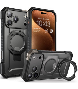Juodas dėklas Apple iPhone 17 Pro telefonui "Supcase UB Grip MAG Magsafe"