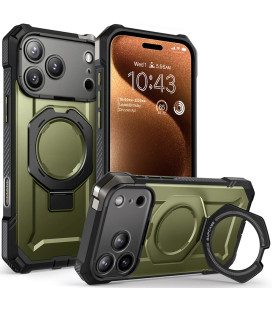 Žalias dėklas Apple iPhone 17 Pro telefonui "Supcase UB Grip MAG Magsafe" 