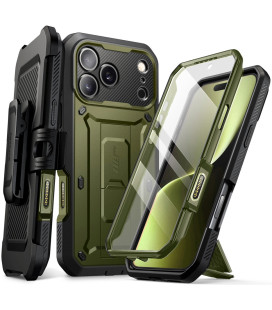 Žalias dėklas Apple iPhone 17 Pro telefonui "Supcase Unicorn Beetle Pro"
