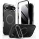 Juodas dėklas Apple iPhone Air telefonui "Supcase IBLSN Ares Flip MAG Magsafe"