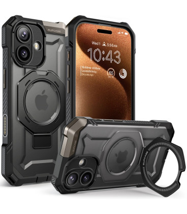 Juodas dėklas Apple iPhone 17 telefonui "Supcase UB Grip MAG Magsafe"