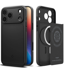 Juodas dėklas Apple iPhone 17 Pro Max telefonui "Spigen Thin Fit MAG Magsafe"
