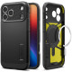 Juodas dėklas Apple iPhone 17 Pro telefonui "Spigen Tough Armor T MAG Magsafe"