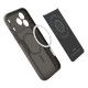 Pilkas (Gunmetal) dėklas Apple iPhone 17 Pro Max telefonui "Spigen Thin Fit MAG Magsafe"