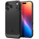 Matinis juodas dėklas Apple iPhone 17 Pro telefonui "Spigen Rugged Armor Mag Magsafe"