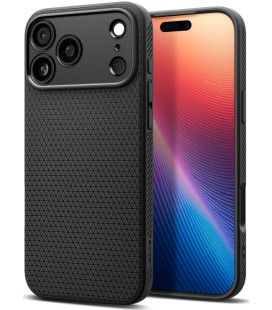 Juodas dėklas Apple iPhone 17 Pro telefonui "Spigen Liquid Air"