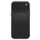 Juodas dėklas Apple iPhone 17 Pro / 18 Pro telefonui "Spigen Enzo Aramid T Mag Magsafe"