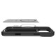 Juodas dėklas Apple iPhone 17 Pro telefonui "Spigen Enzo Aramid T Mag Magsafe"