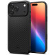 Juodas dėklas Apple iPhone 17 Pro / 18 Pro telefonui "Spigen Enzo Aramid T Mag Magsafe"