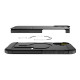 Juodas dėklas Apple iPhone 17 telefonui "Spigen Tough Armor T MAG Magsafe"