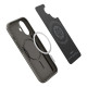 Pilkas (Gunmetal) dėklas Apple iPhone 17 telefonui "Spigen Thin Fit MAG Magsafe"