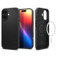Juodas dėklas Apple iPhone 17 telefonui "Spigen Thin Fit MAG Magsafe"