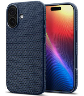 Mėlynas dėklas Apple iPhone 17 telefonui "Spigen Liquid Air"