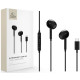 Juodos Type-C ausinės "Tech-Protect Ultraboost Earphone Core G2"