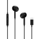 Juodos Type-C ausinės "Tech-Protect Ultraboost Earphone Core G2"