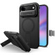 Juodas dėklas Apple iPhone Air telefonui "Tech-Protect Kevlar Aura Magsafe"