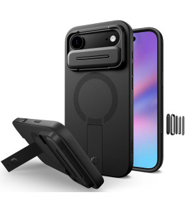 Juodas dėklas Apple iPhone Air telefonui "Tech-Protect Kevlar Aura Magsafe"