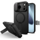 Juodas dėklas Apple iPhone 17 Pro Max telefonui "Tech-Protect Kevlar Aura Magsafe"
