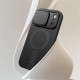 Juodas dėklas Apple iPhone 17 Pro Max telefonui "Tech-Protect Kevlar Aura Magsafe"
