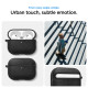 Juodas dėklas Apple Airpods Pro 3 ausinėms "Spigen Urban Fit"