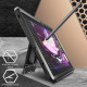 Juodas dėklas Samsung Galaxy Tab S10 FE Plus 13.1. X620 / X626B planšetei "Supcase Unicorn Beetle Pro"